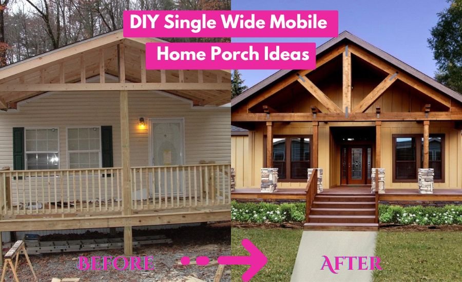 diy single wide mobile home porch ideas