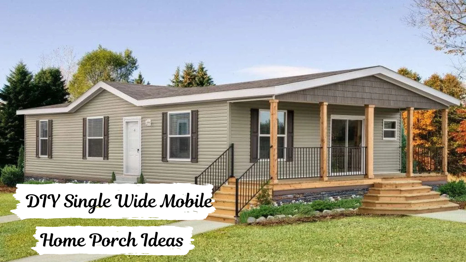 diy single wide mobile home porch ideas