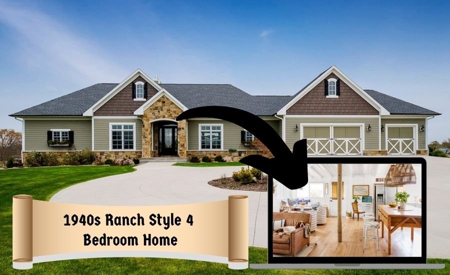 1940s ranch style 4 bedroom home